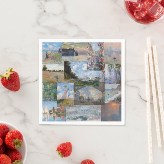 Claude Monet - Meisterwerke Patchwork Serviette (Beispiel)