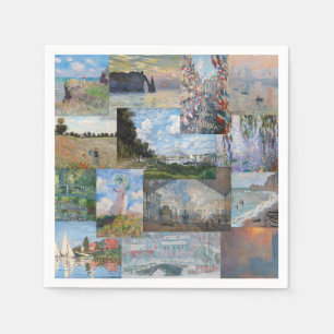 Claude Monet - Meisterwerke Patchwork Serviette