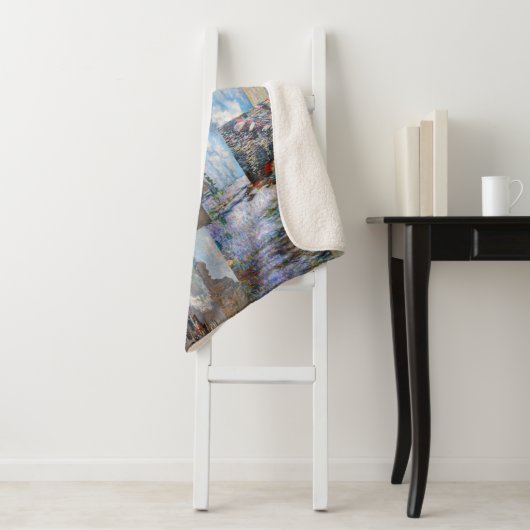 Claude Monet - Meisterwerke Patchwork Sherpadecke (Beispiel)