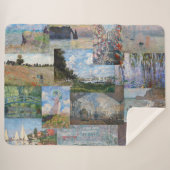Claude Monet - Meisterwerke Patchwork Sherpadecke (Vorderseite (Horizontal))