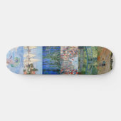 Claude Monet - Meisterwerke Patchwork Skateboard (Horizontal)