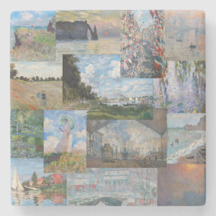 Claude Monet - Meisterwerke Patchwork Steinuntersetzer