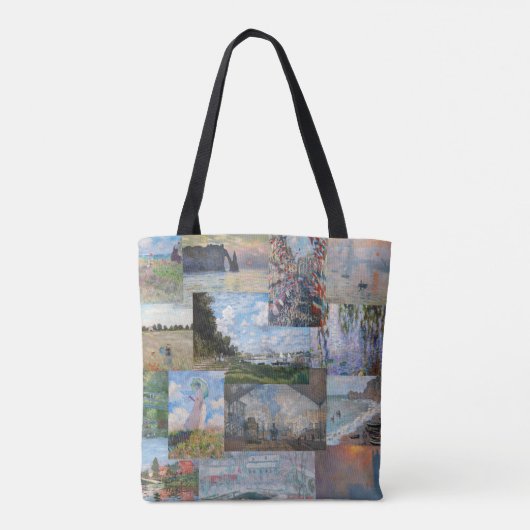 Claude Monet - Meisterwerke Patchwork Tasche (Rückseite)