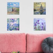 Claude Monet Meisterwerke Selektion Weinkultur Bilderwand Sets (Wohnzimmer)