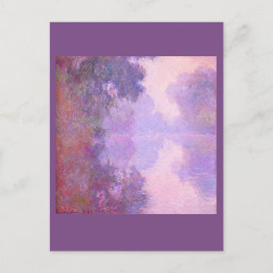 Claude Monet, Misty-Morgen an der Seine Postkarte