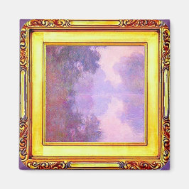 Claude Monet, Misty Morning an der Seine, Fine Art Magnet