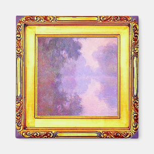 Claude Monet, Misty Morning on Seine, Fine Art Magnet