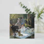 Claude Monet - Mittagessen im Gras, rechte Tafel Dankeskarte (Stehend Vorderseite)
