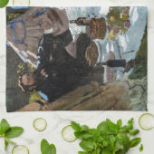 Claude Monet - Mittagessen im Gras, rechte Tafel Geschirrtuch (Gefaltet)