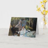 Claude Monet - Mittagessen im Gras, rechte Tafel Karte (Gelbe Blume)