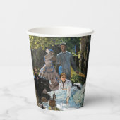 Claude Monet - Mittagessen im Gras, rechte Tafel Pappbecher (Rückseite)