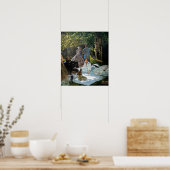 Claude Monet - Mittagessen im Gras, rechte Tafel Poster (Küche)