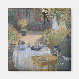Claude Monet   Mittagessen: Monet's Garden Argente Magnet