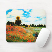 Claude Monet-Mohnblumen in Argenteuil Mousepad (Mit Mouse)