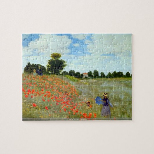 Claude Monet - Mohnblumen Puzzle (Horizontal)