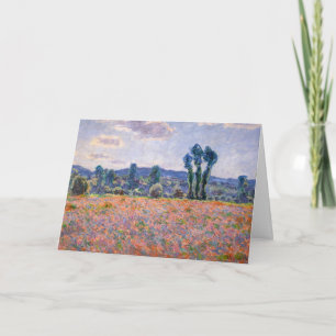 Claude Monet - Mohnfeld 1890 (Giverny) Karte