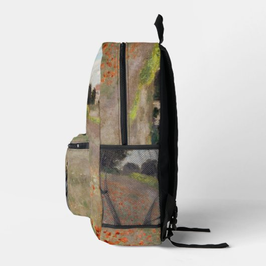 Claude Monet - Mohnfeld Bedruckter Rucksack (Rechts)