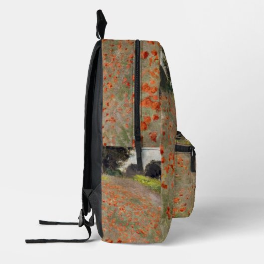 Claude Monet - Mohnfeld Bedruckter Rucksack (Links)