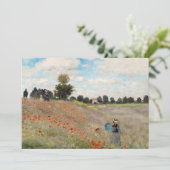 Claude Monet - Mohnfeld Einladung (Stehend Vorderseite)