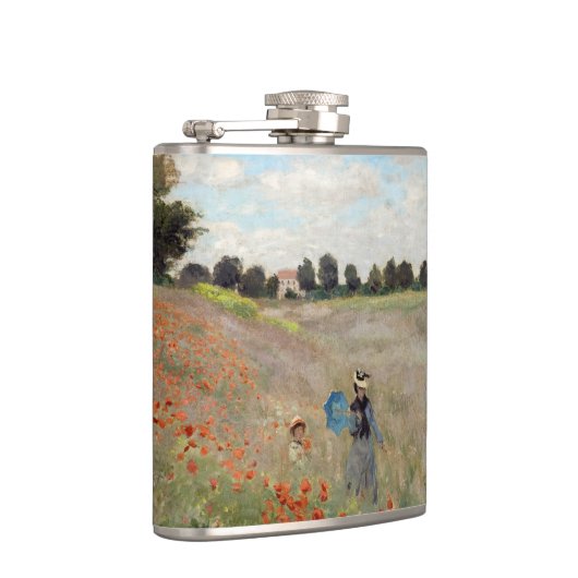 Claude Monet - Mohnfeld Flachmann (Rechts)