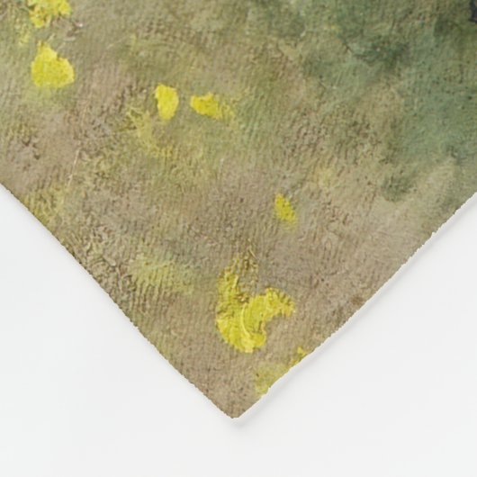 Claude Monet - Mohnfeld Fleecedecke (Ecke)