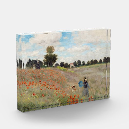 Claude Monet - Mohnfeld Fotoblock (Links)