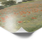 Claude Monet - Mohnfeld Fotodruck (Ecke)