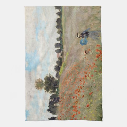 Claude Monet - Mohnfeld Geschirrtuch (Vertikal)