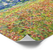 Claude Monet - Mohnfeld, Giverny-Ausläufer, Poster (Ecke)