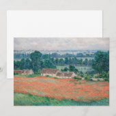 Claude Monet - Mohnfeld, Giverny Dankeskarte (Vorne/Hinten)