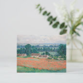 Claude Monet - Mohnfeld, Giverny Postkarte (Stehend Vorderseite)