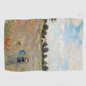 Claude Monet - Mohnfeld Golfhandtuch (Horizontal)