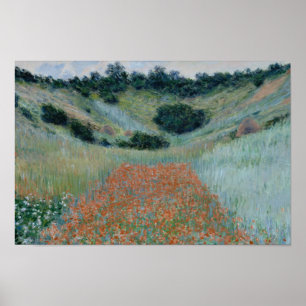 Claude Monet - Mohnfeld in einem Hollow bei Givern Poster