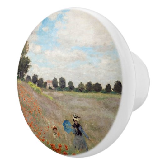 Claude Monet - Mohnfeld Keramikknauf (Rechts)