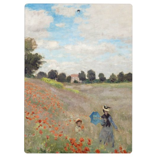 Claude Monet - Mohnfeld Klemmbrett (Rückseite)