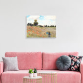 Claude Monet - Mohnfeld Leinwanddruck (Insitu (Wohnzimmer))