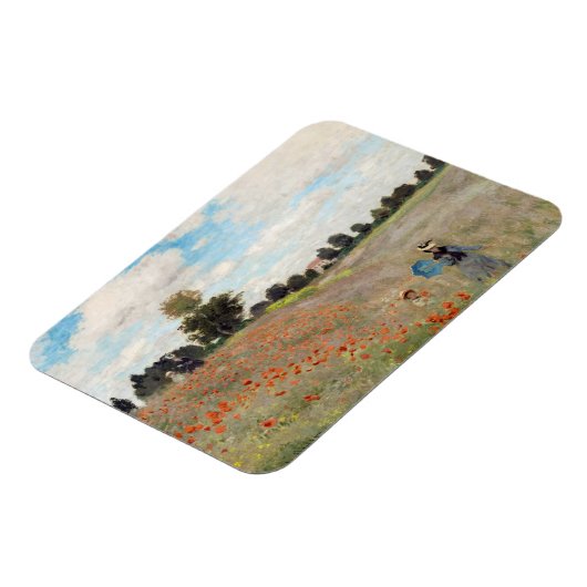 Claude Monet - Mohnfeld Magnet (Linke Seite)
