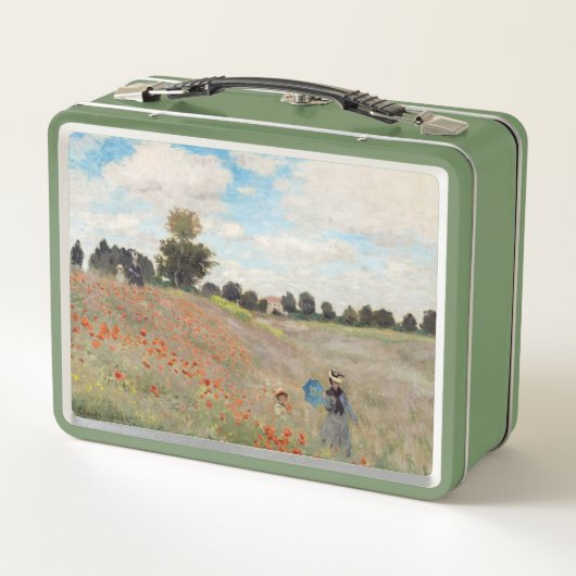 Claude Monet - Mohnfeld Metall Brotdose (Rückseite)