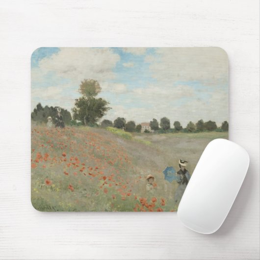 Claude Monet - Mohnfeld Mousepad (Mit Mouse)
