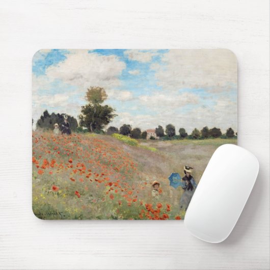 Claude Monet - Mohnfeld Mousepad (Mit Mouse)