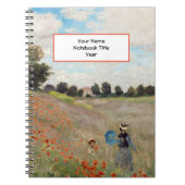 Claude Monet - Mohnfeld Notizblock (Vorderseite)