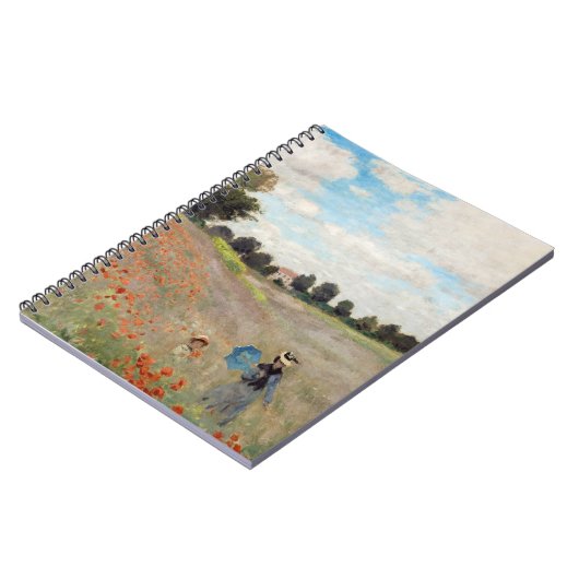 Claude Monet - Mohnfeld Notizblock (Linke Seite)