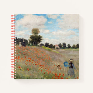Claude Monet - Mohnfeld Notizblock