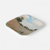 Claude Monet - Mohnfeld Pappteller (Gewinkelt)