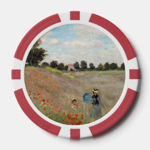 Claude Monet - Mohnfeld Pokerchips