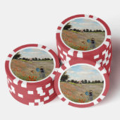 Claude Monet - Mohnfeld Pokerchips (Stapel)
