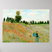 Claude Monet - Mohnfeld Poster (Vorne)