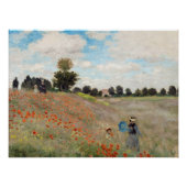Claude Monet - Mohnfeld Poster (Vorderseite)