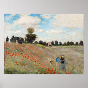 Claude Monet - Mohnfeld Poster