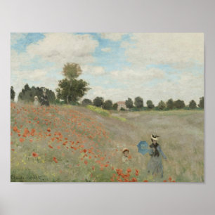 Claude Monet - Mohnfeld Poster